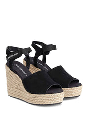 Sandali zeppa Nero Calvin Klein Jeans