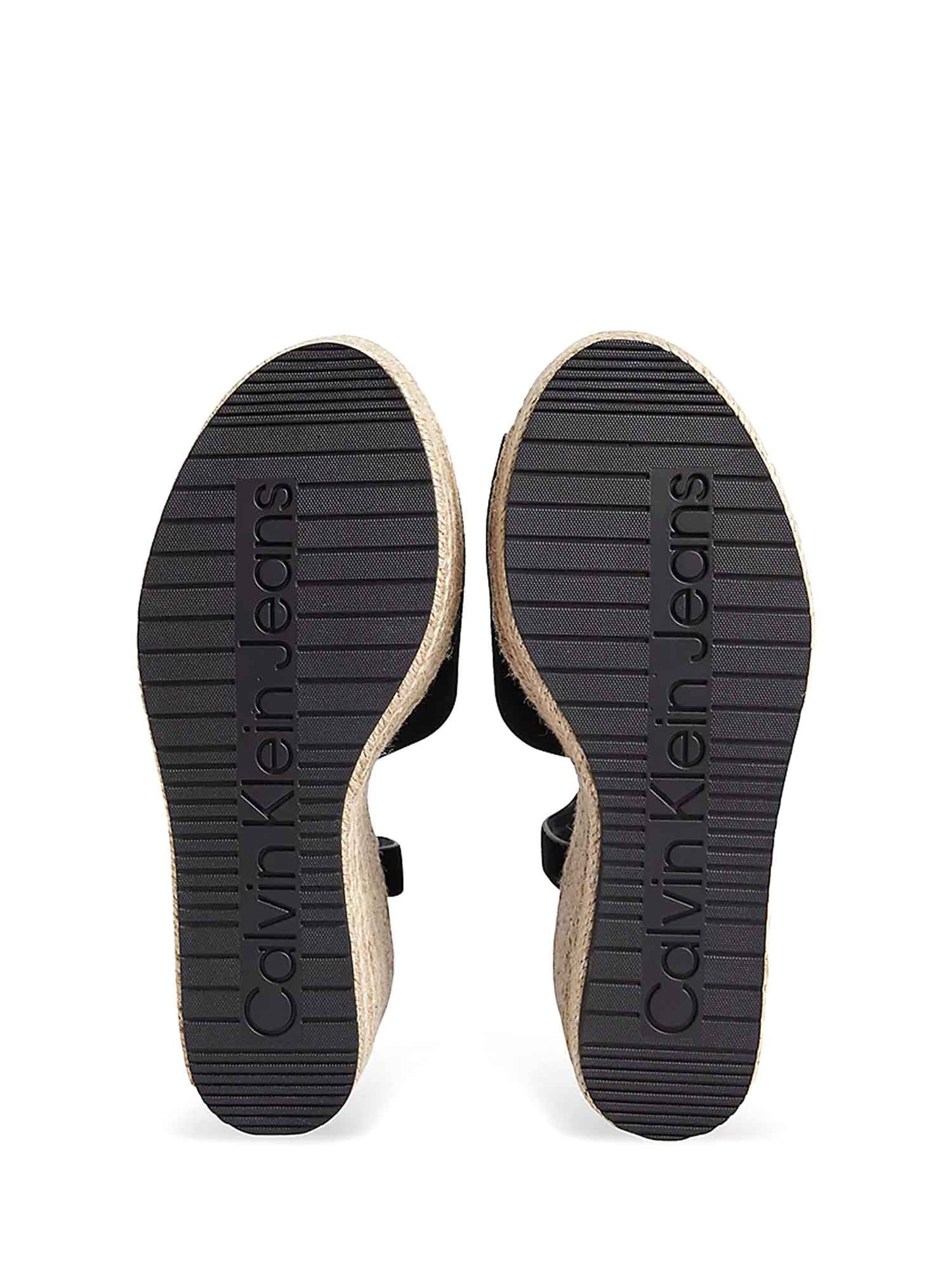 Sandali zeppa Nero Calvin Klein Jeans