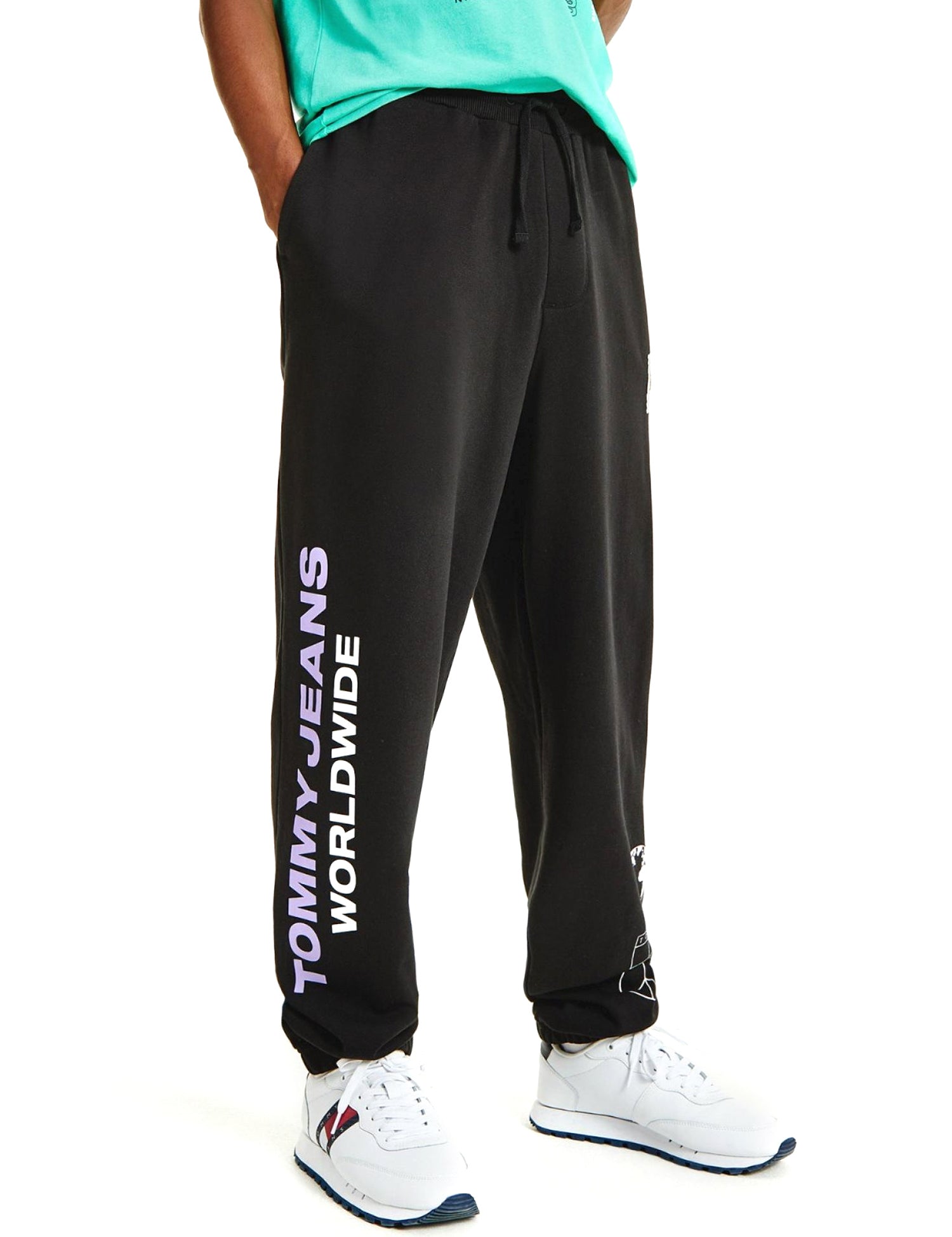 Pantaloni sportivi Nero Tommy Jeans