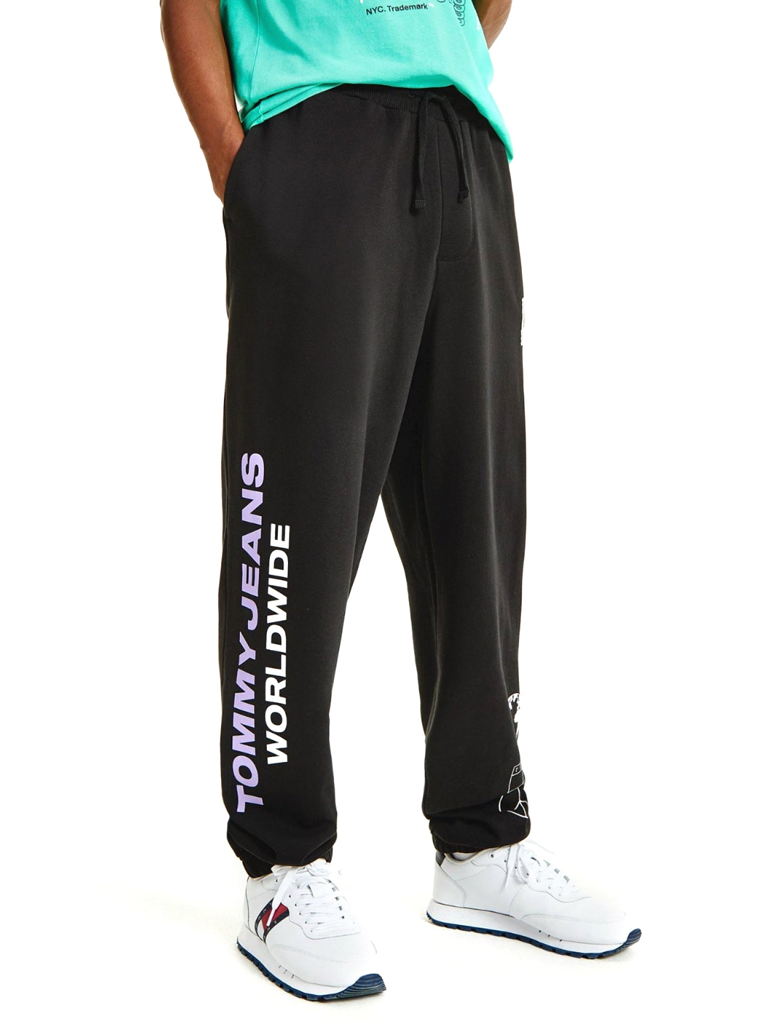 Pantaloni sportivi Nero Tommy Jeans