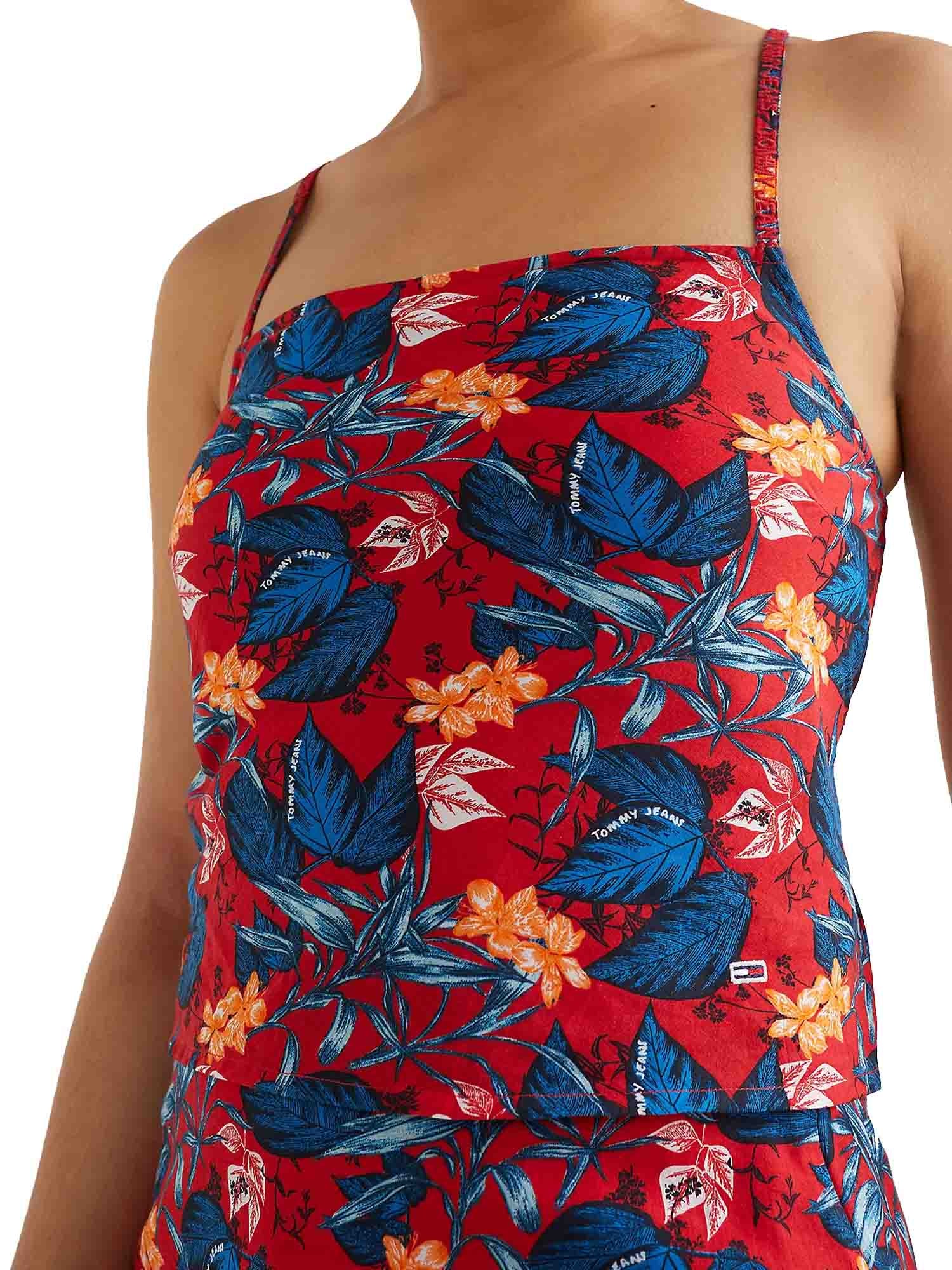 Top e canotte Rosso Tommy Jeans