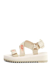 Sandali con strappi Beige Tommy Jeans