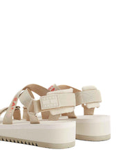 Sandali con strappi Beige Tommy Jeans