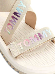 Sandali con strappi Beige Tommy Jeans