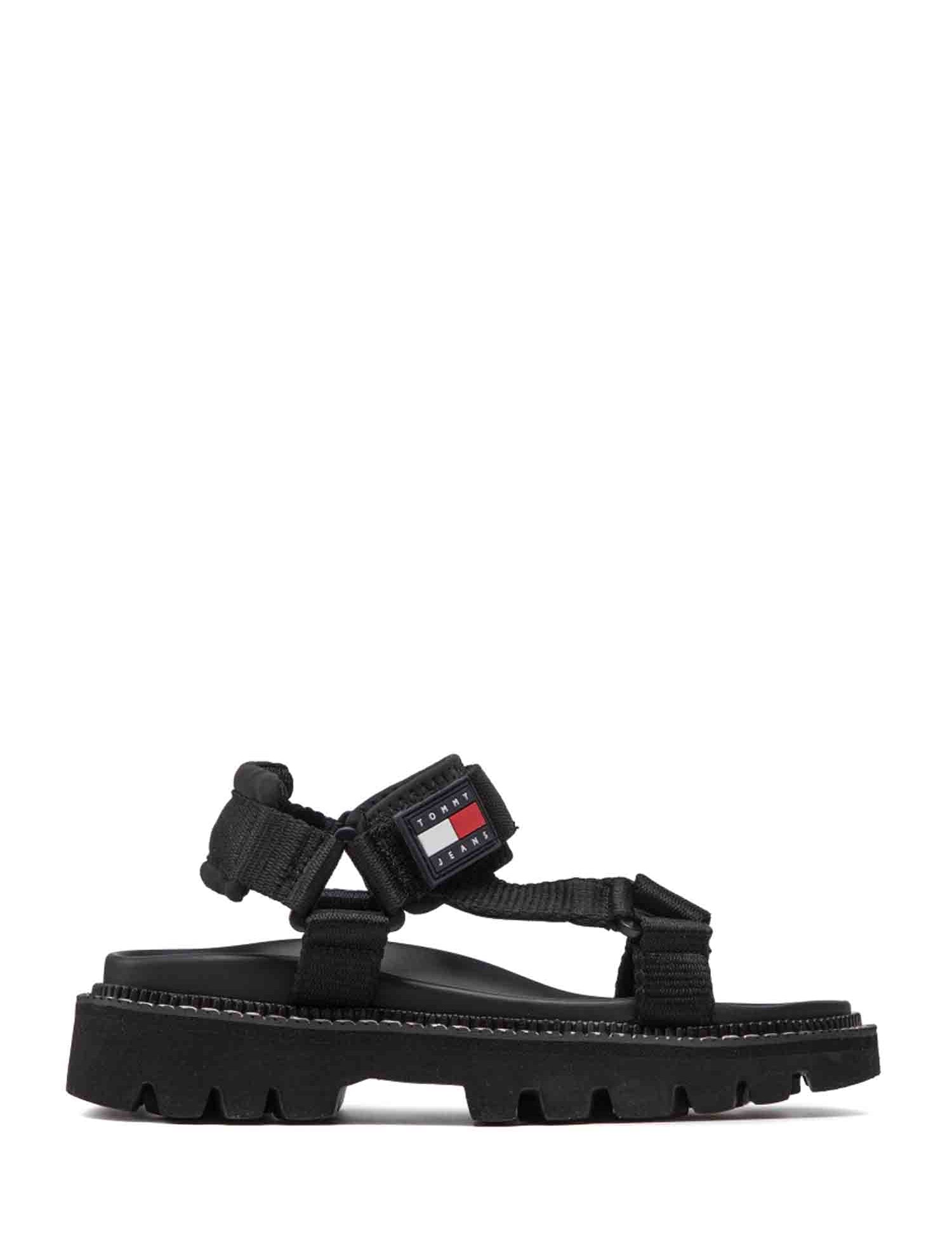 Sandali con strappi Nero Tommy Jeans