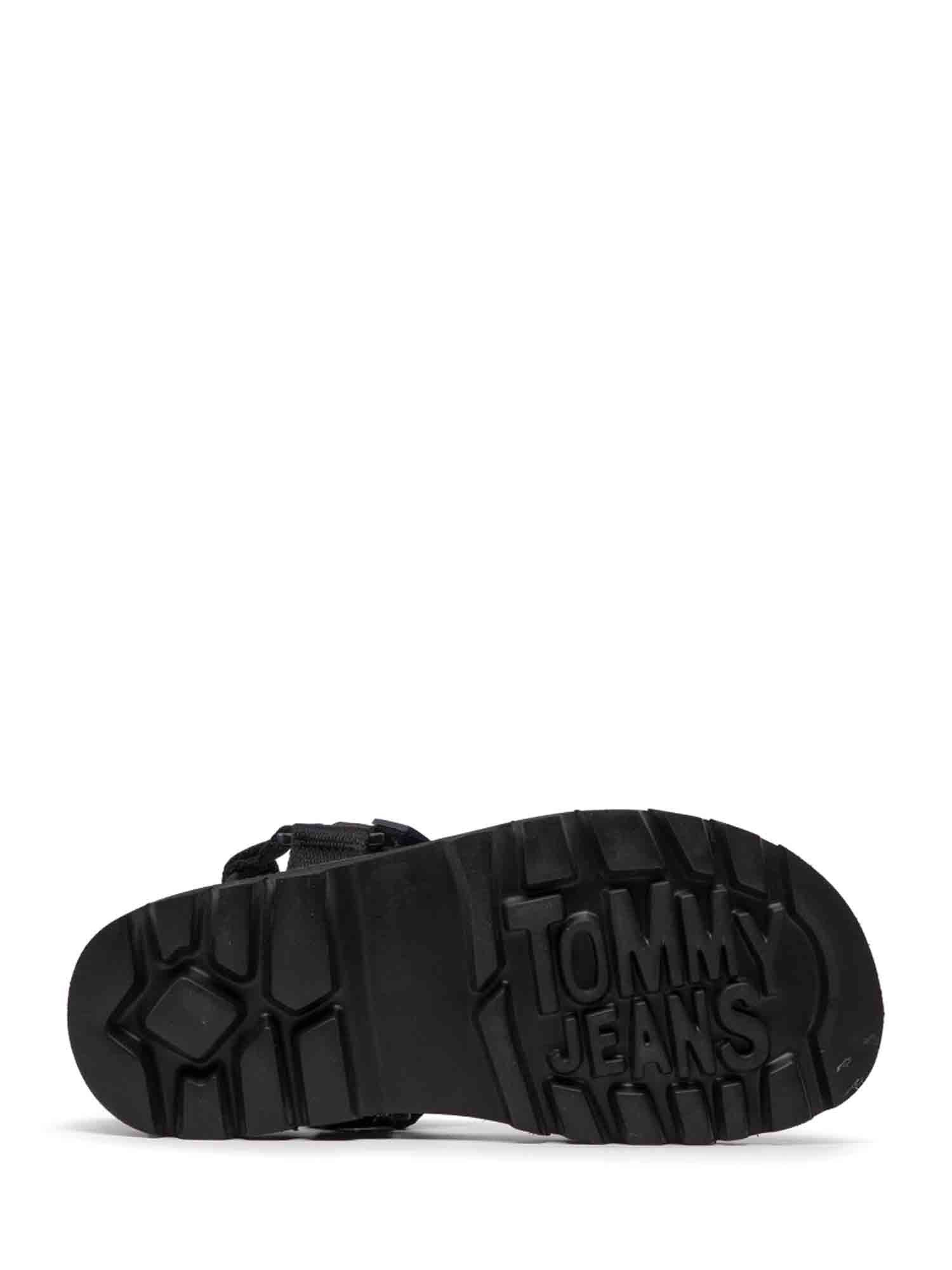 Sandali con strappi Nero Tommy Jeans