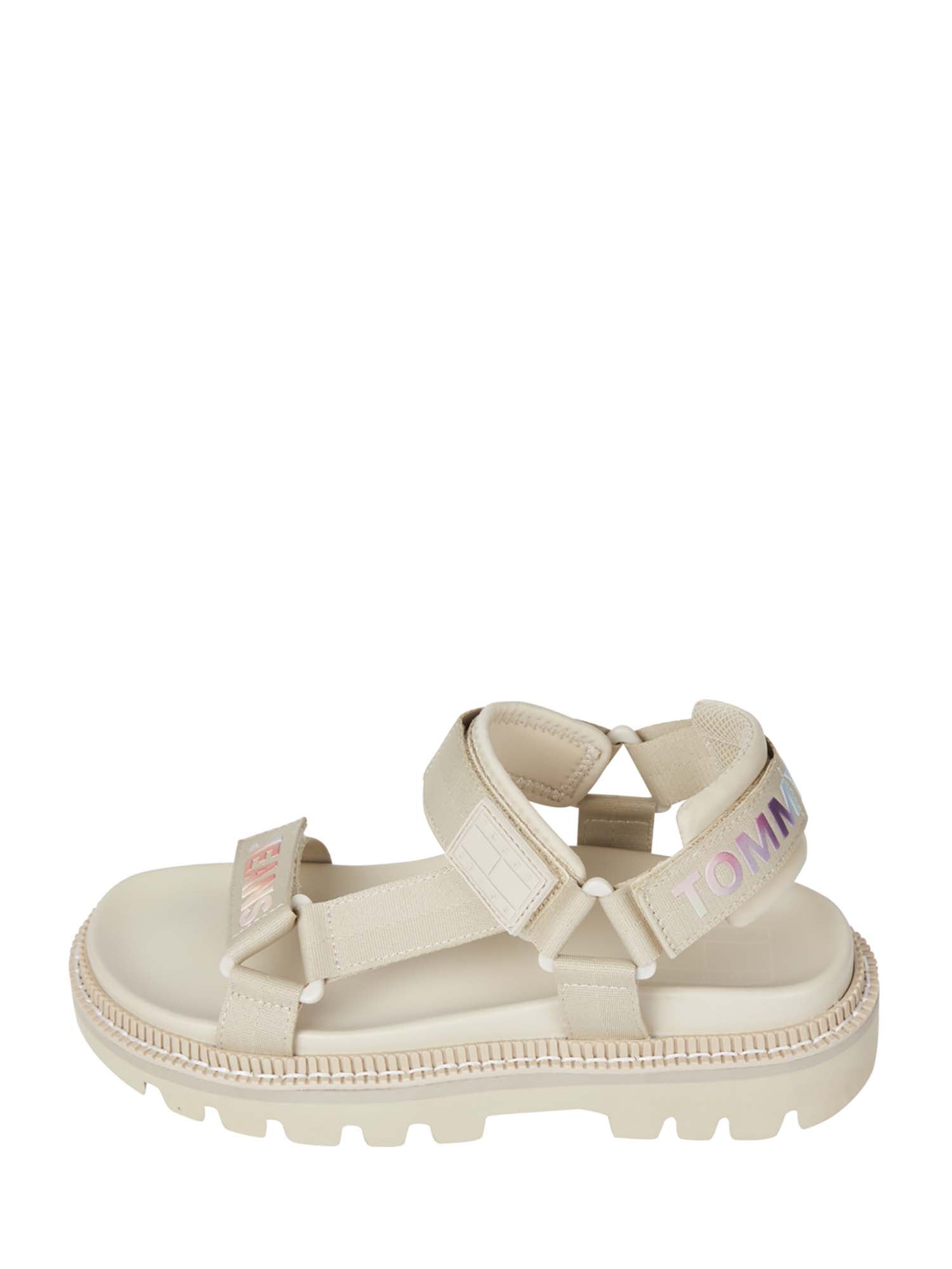 Sandali con strappi Beige Tommy Jeans