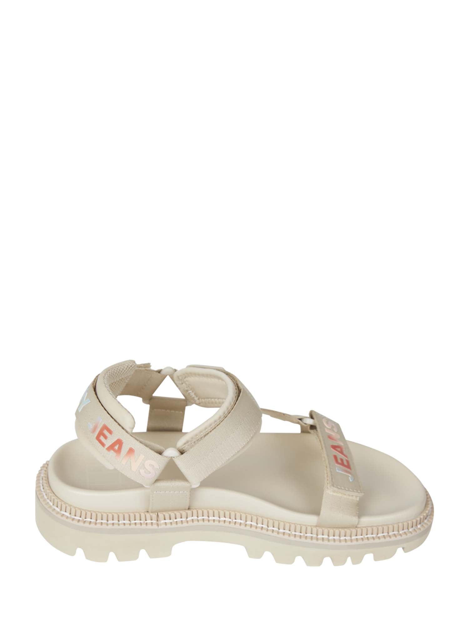 Sandali con strappi Beige Tommy Jeans