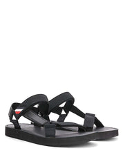 Sandali con strappi Nero Tommy Hilfiger