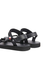 Sandali con strappi Nero Tommy Hilfiger