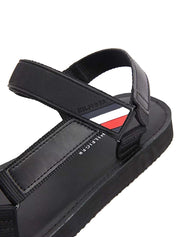 Sandali con strappi Nero Tommy Hilfiger