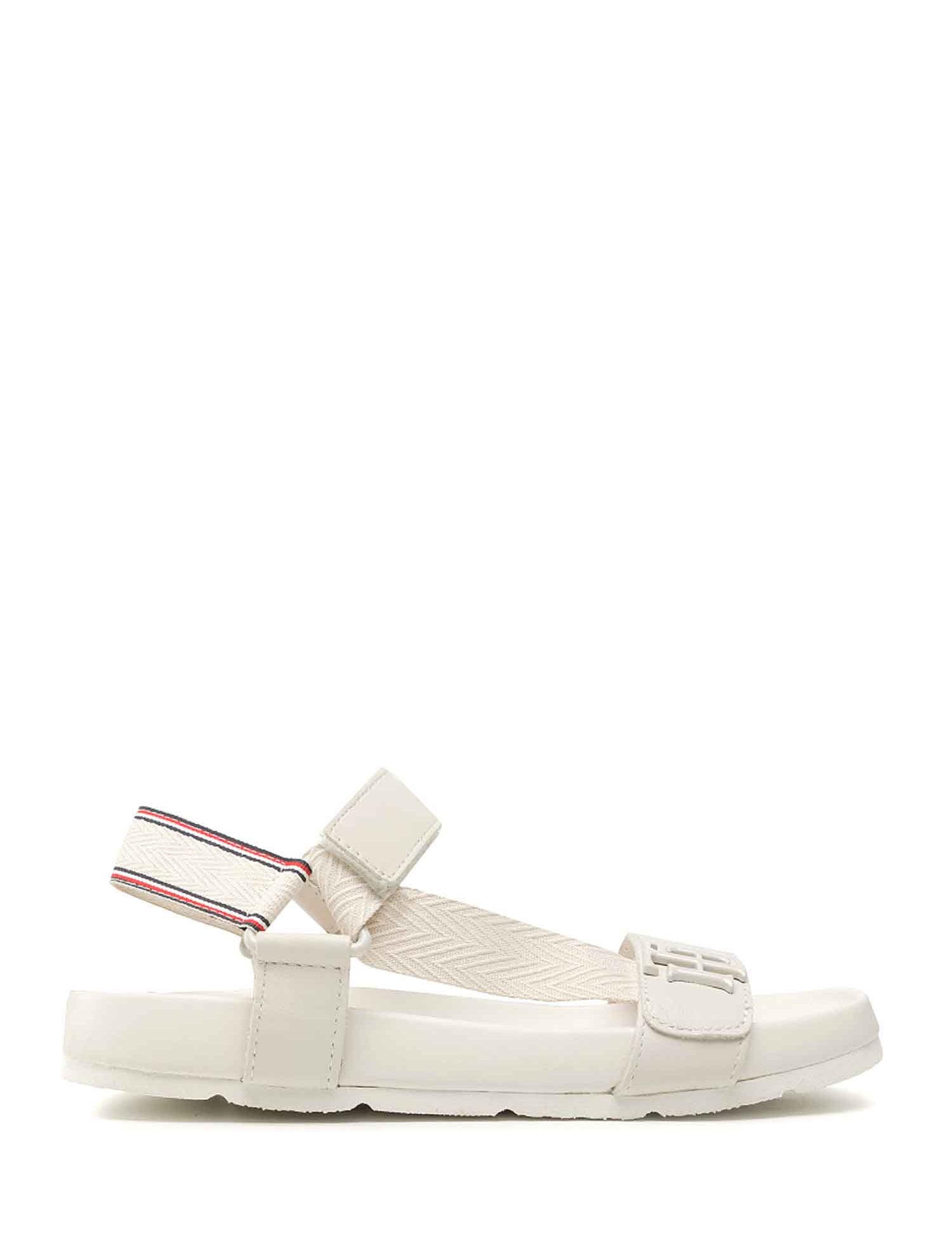 Sandali con strappi Bianco Tommy Hilfiger