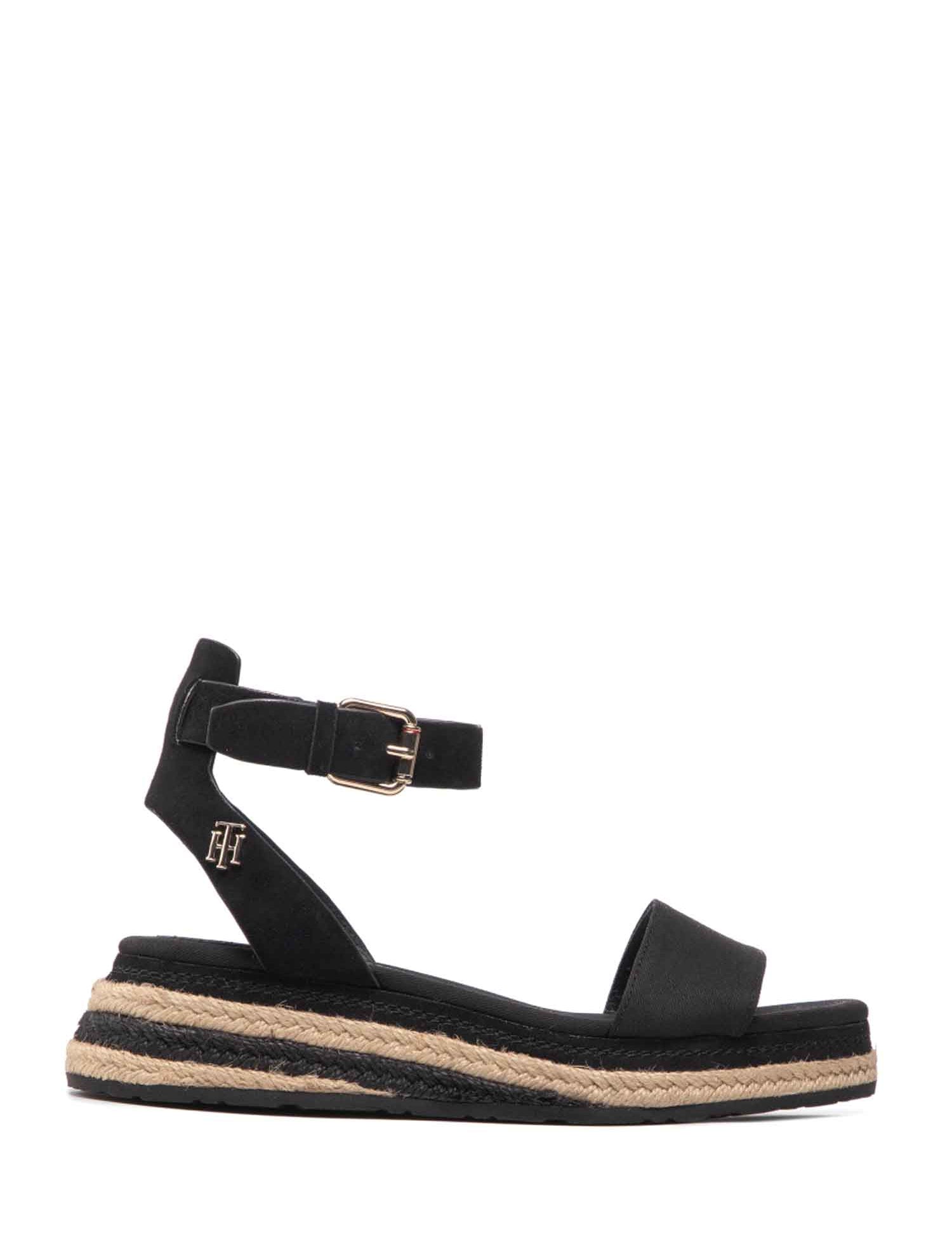 Sandali zeppa Nero Tommy Hilfiger