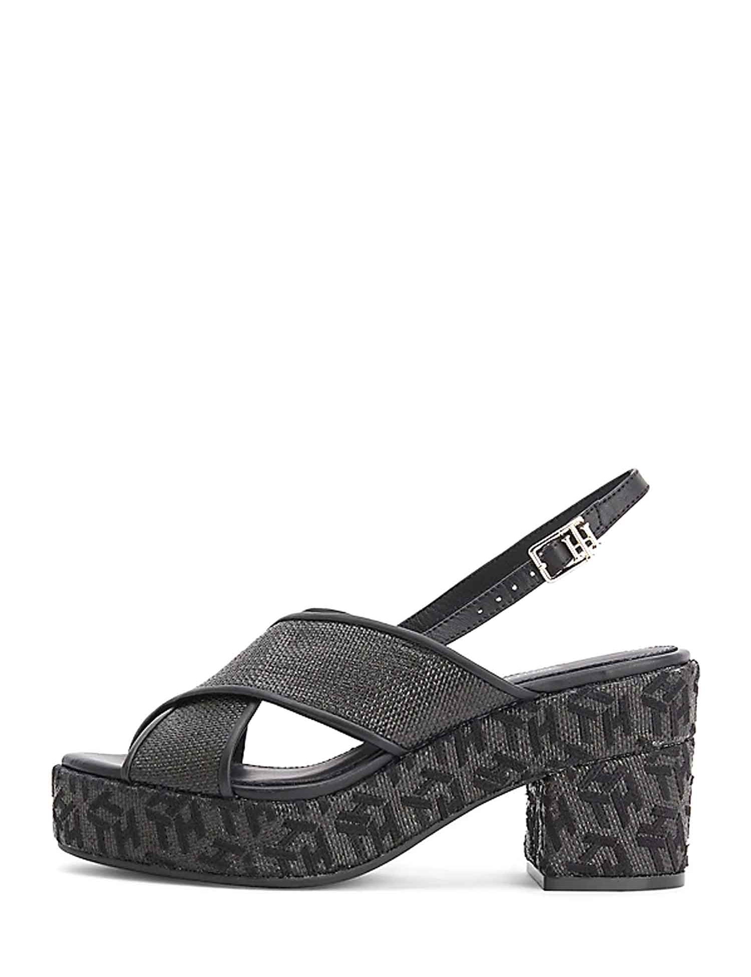 Sandali tacco Nero Tommy Hilfiger