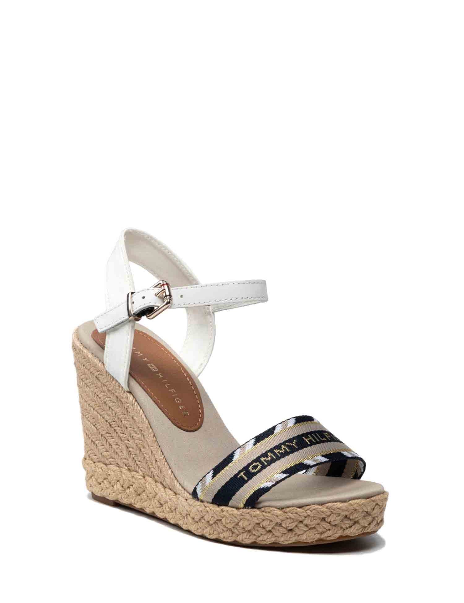 Sandali zeppa Bianco Tommy Hilfiger