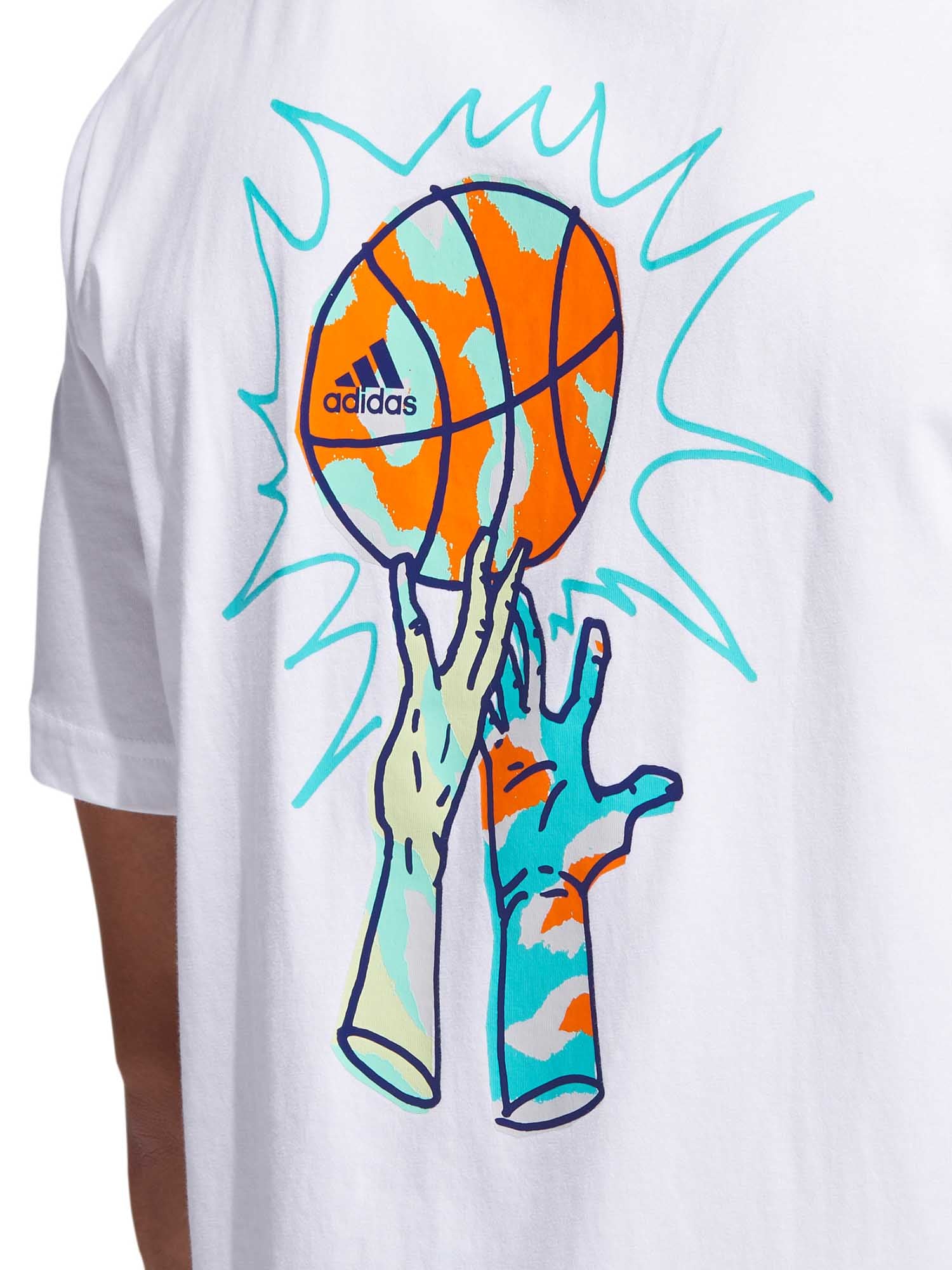 T-shirt Bianco Adidas Performance