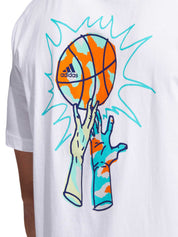 T-shirt Bianco Adidas Performance