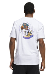 T-shirt Bianco Adidas Performance