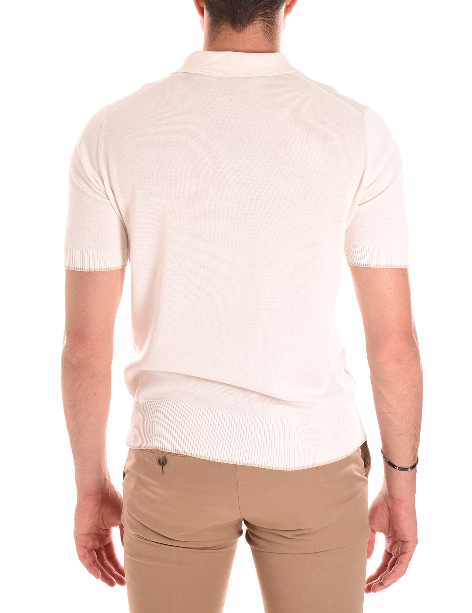 Polo Bianco Trussardi Jeans