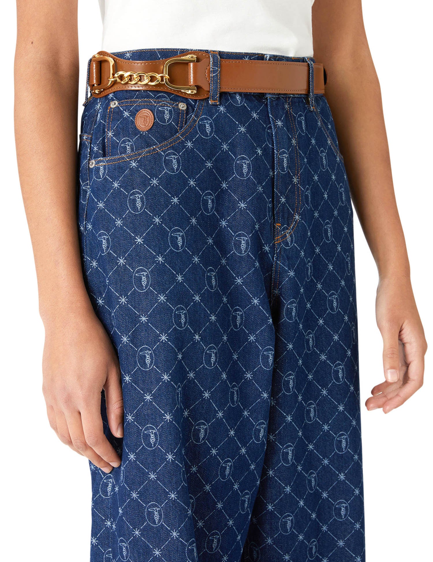 Cinture Marrone Trussardi Jeans