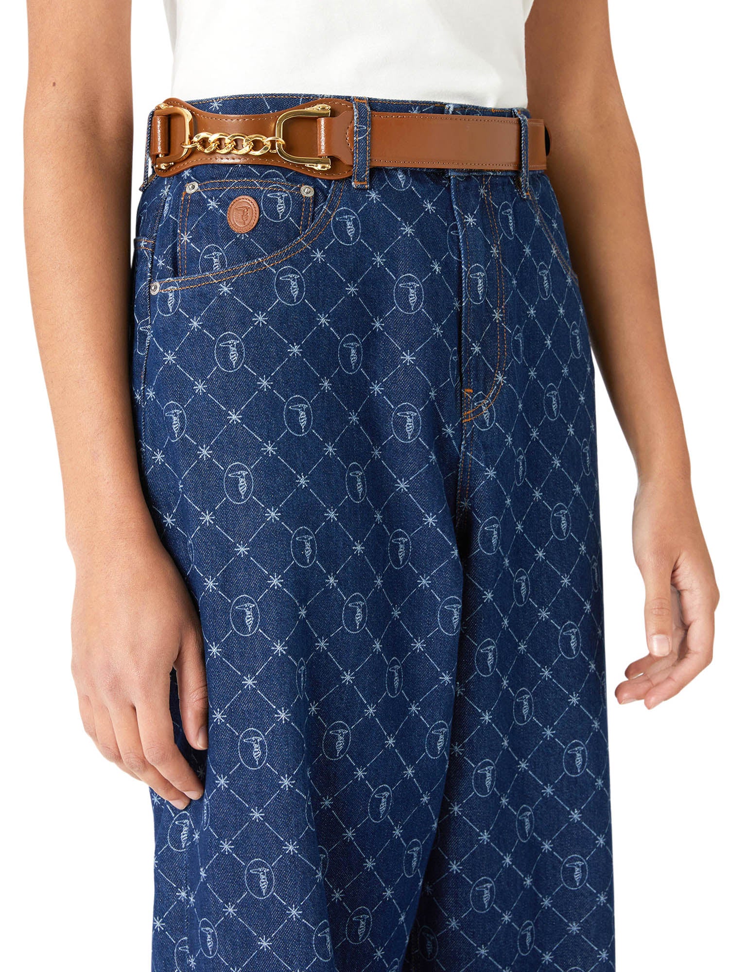 Cinture Marrone Trussardi Jeans