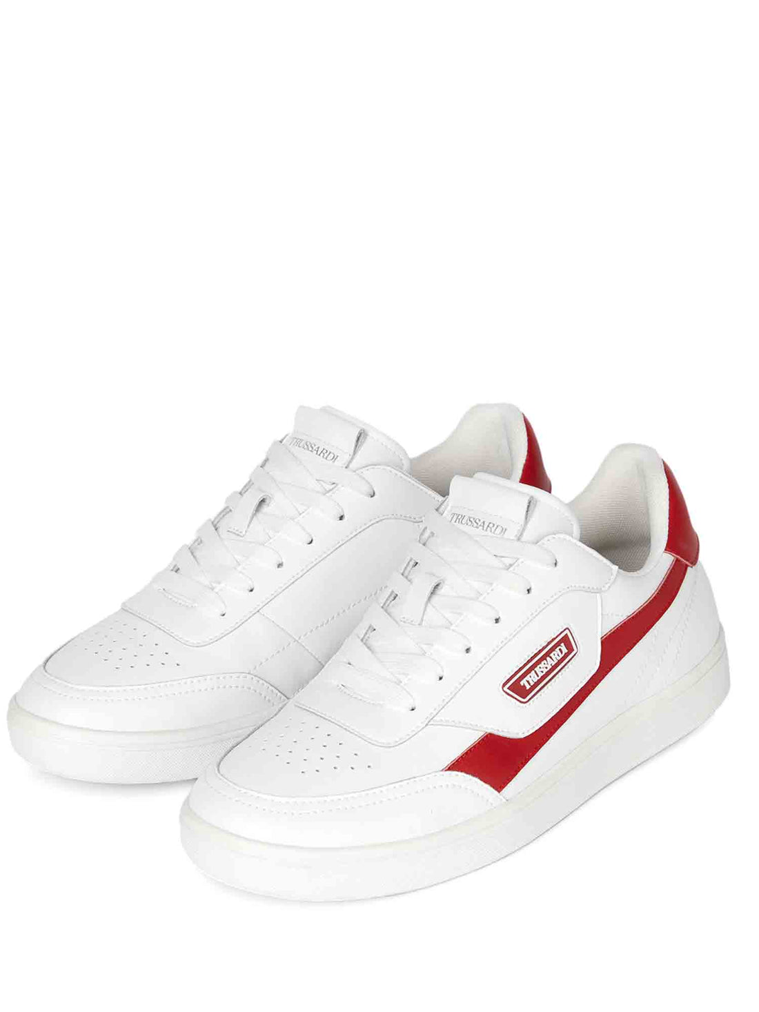 Sneakers Bianco Rosso Trussardi Jeans