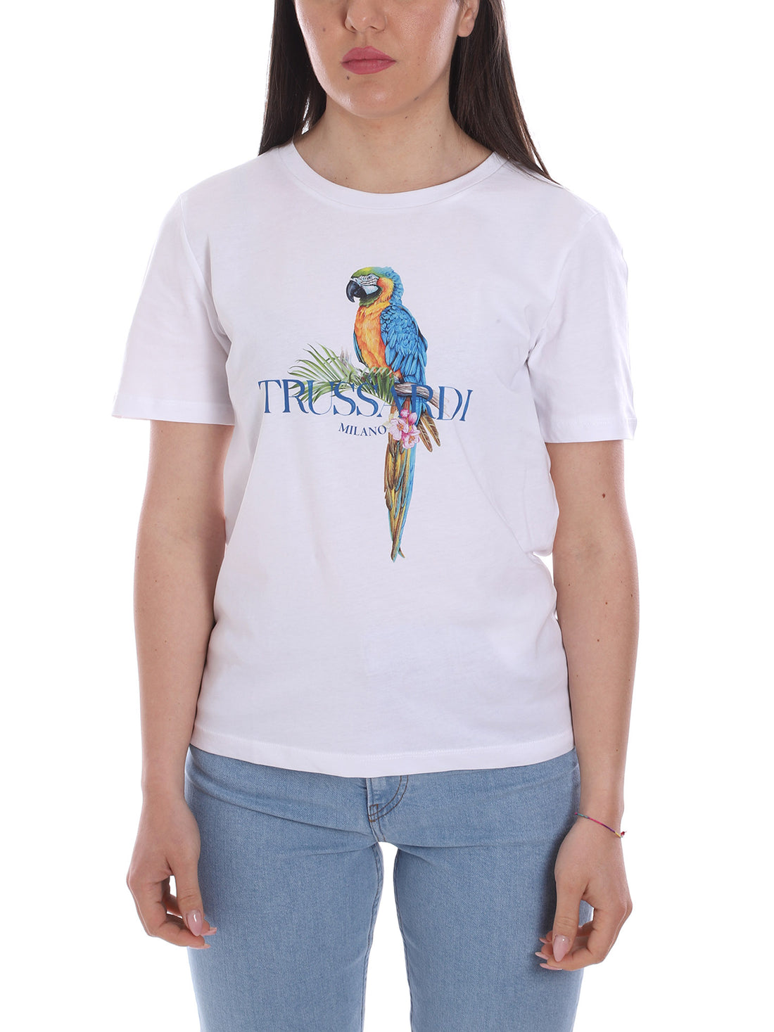 T-shirt Bianco Trussardi Jeans