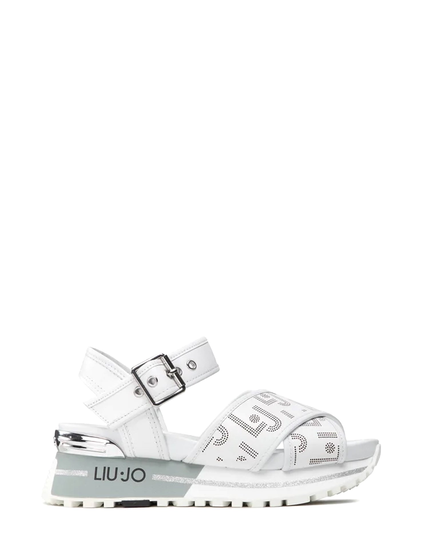 Sandali zeppa Bianco Liu-jo