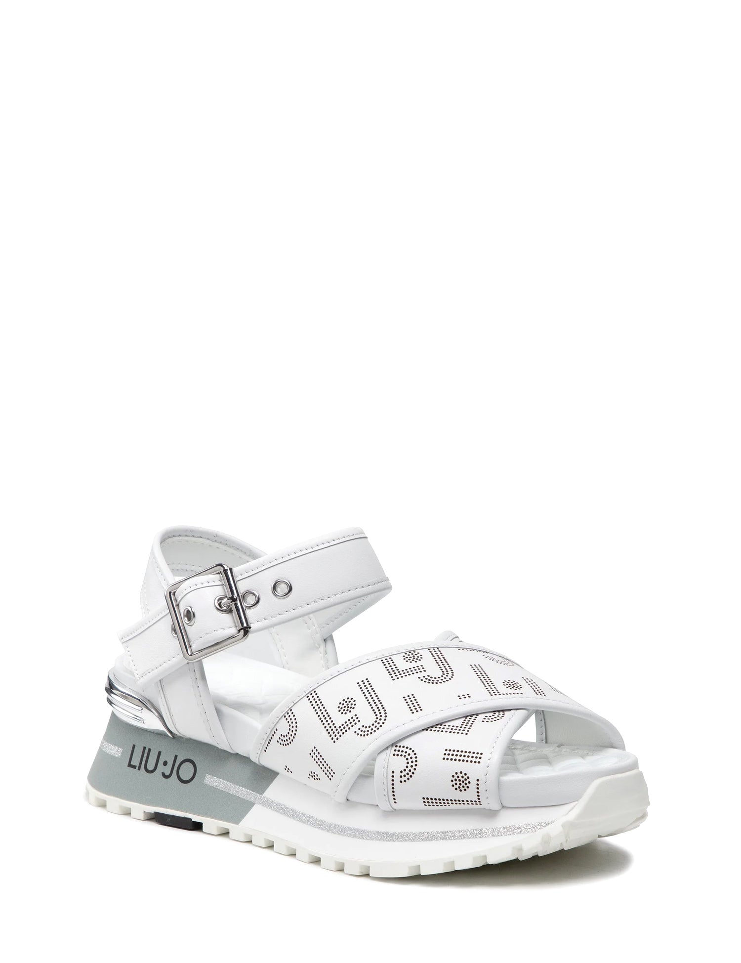 Sandali zeppa Bianco Liu-jo