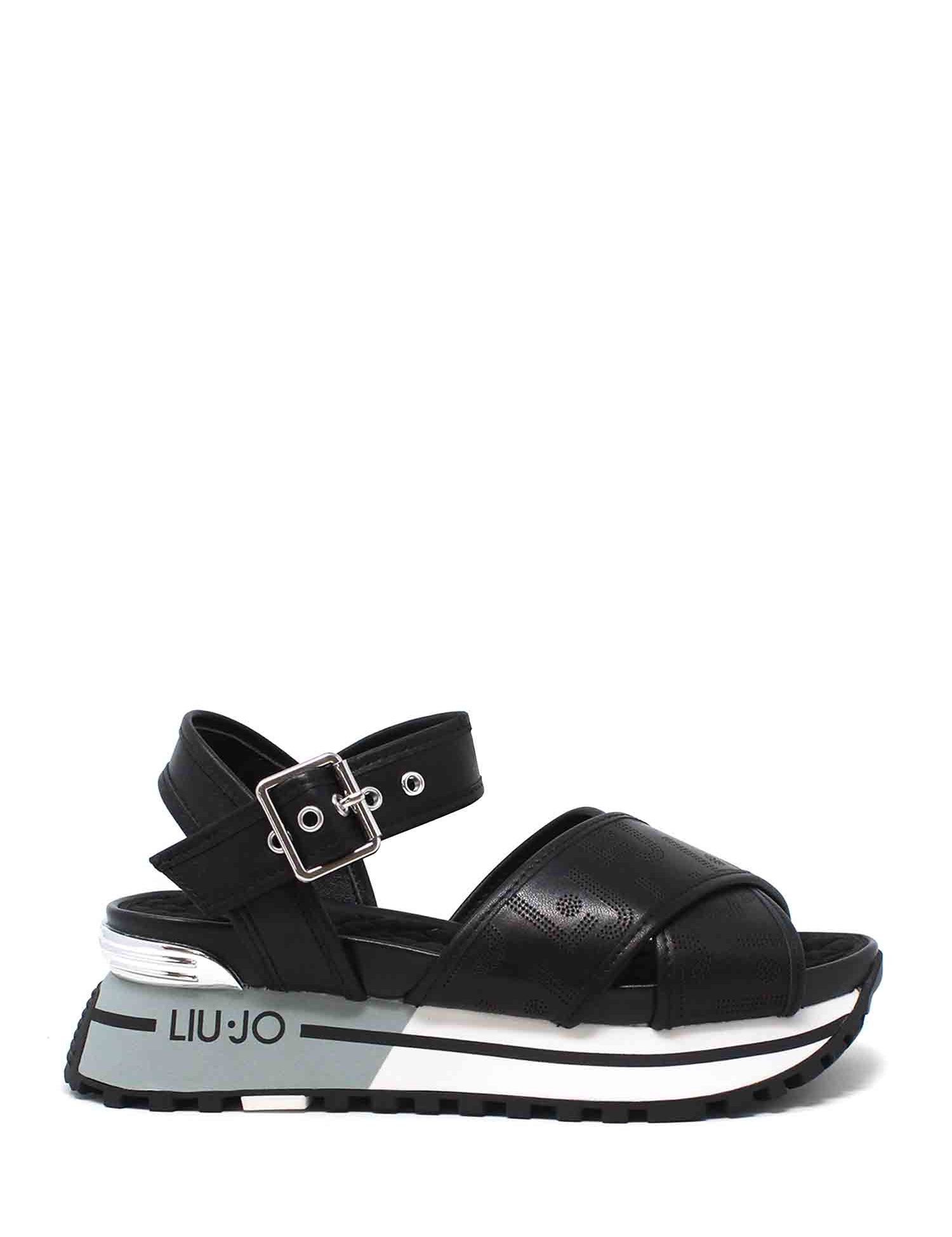 Sandali zeppa Nero Liu-jo