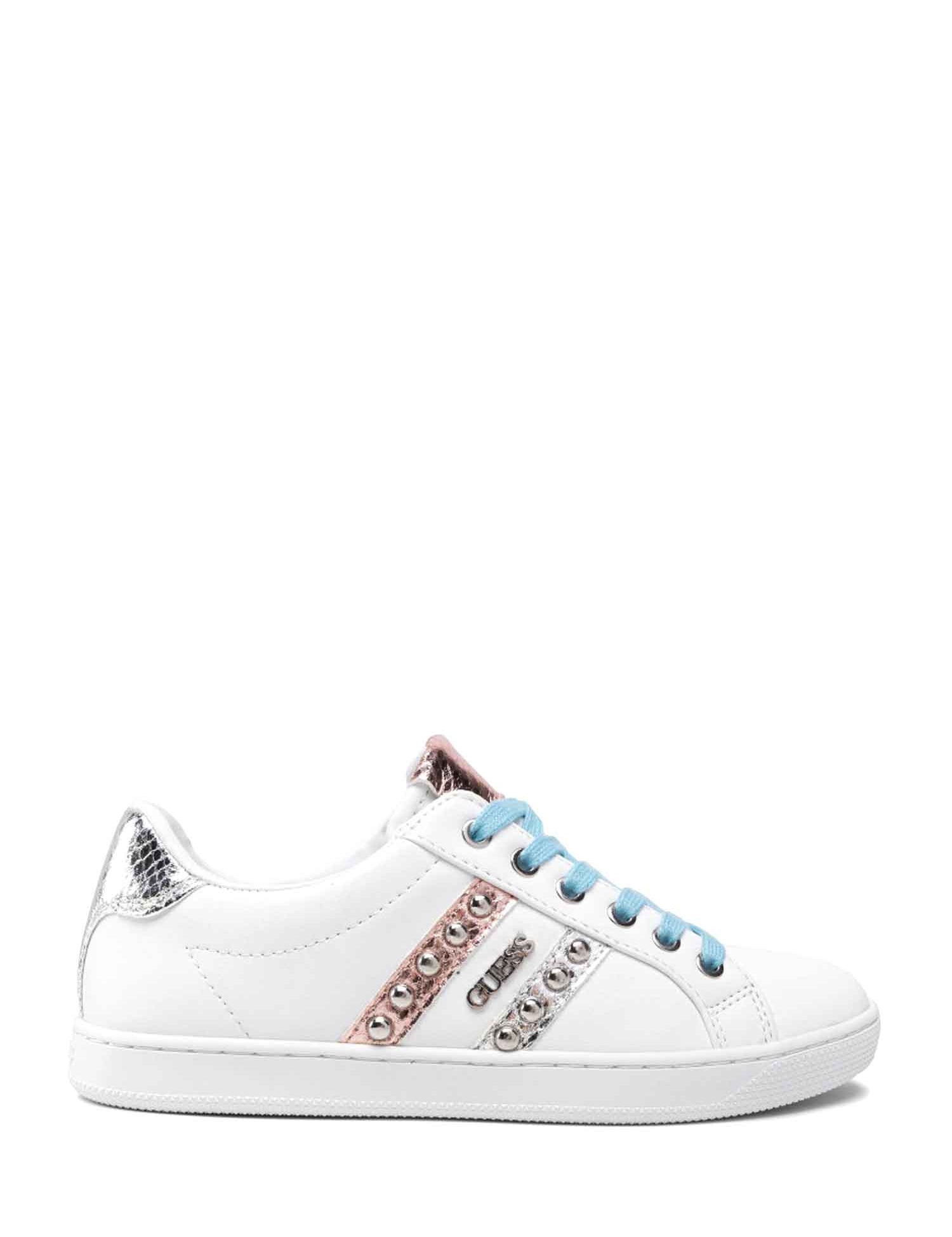 Sneakers Bianco Rosa Guess
