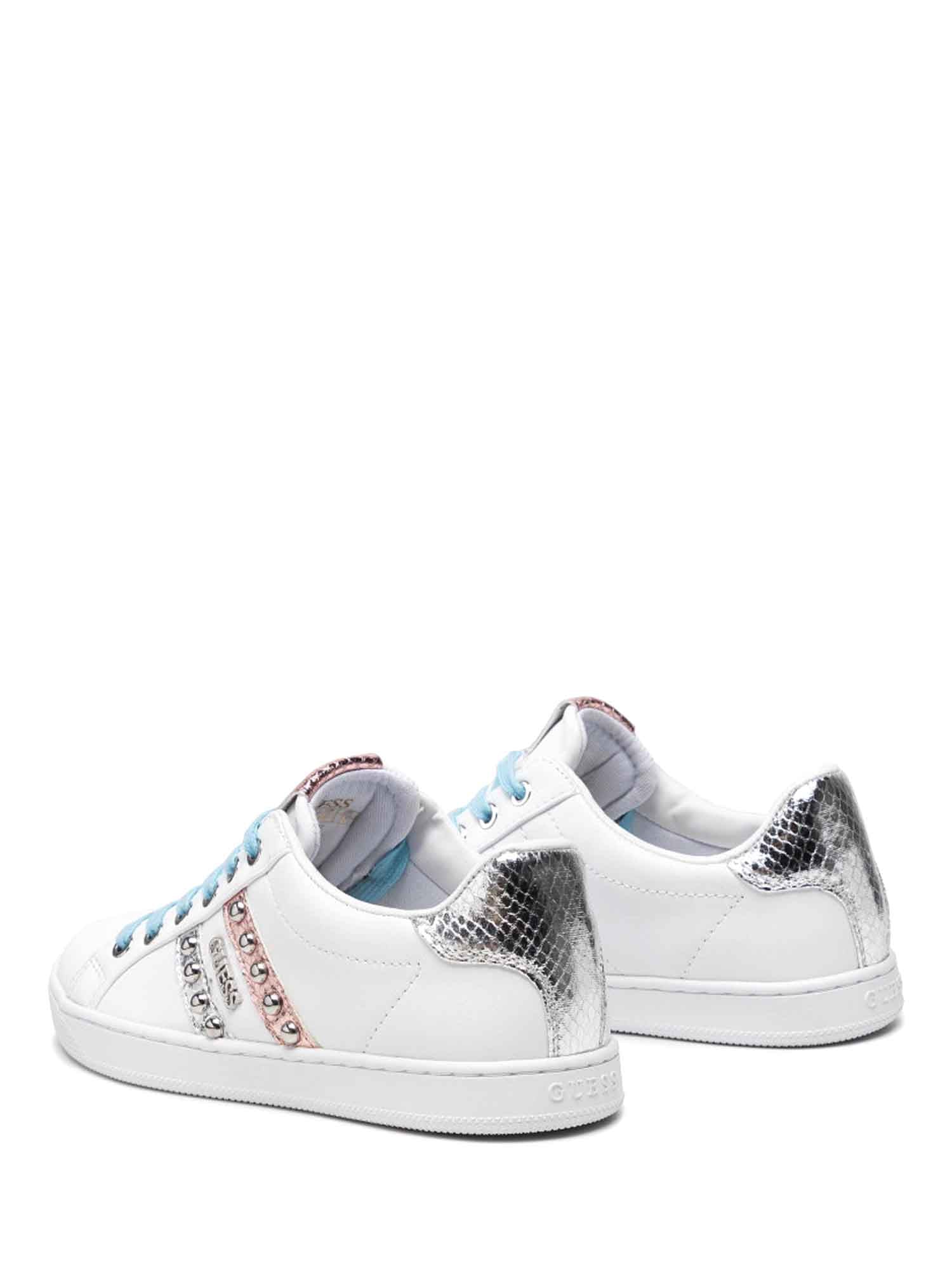 Sneakers Bianco Rosa Guess