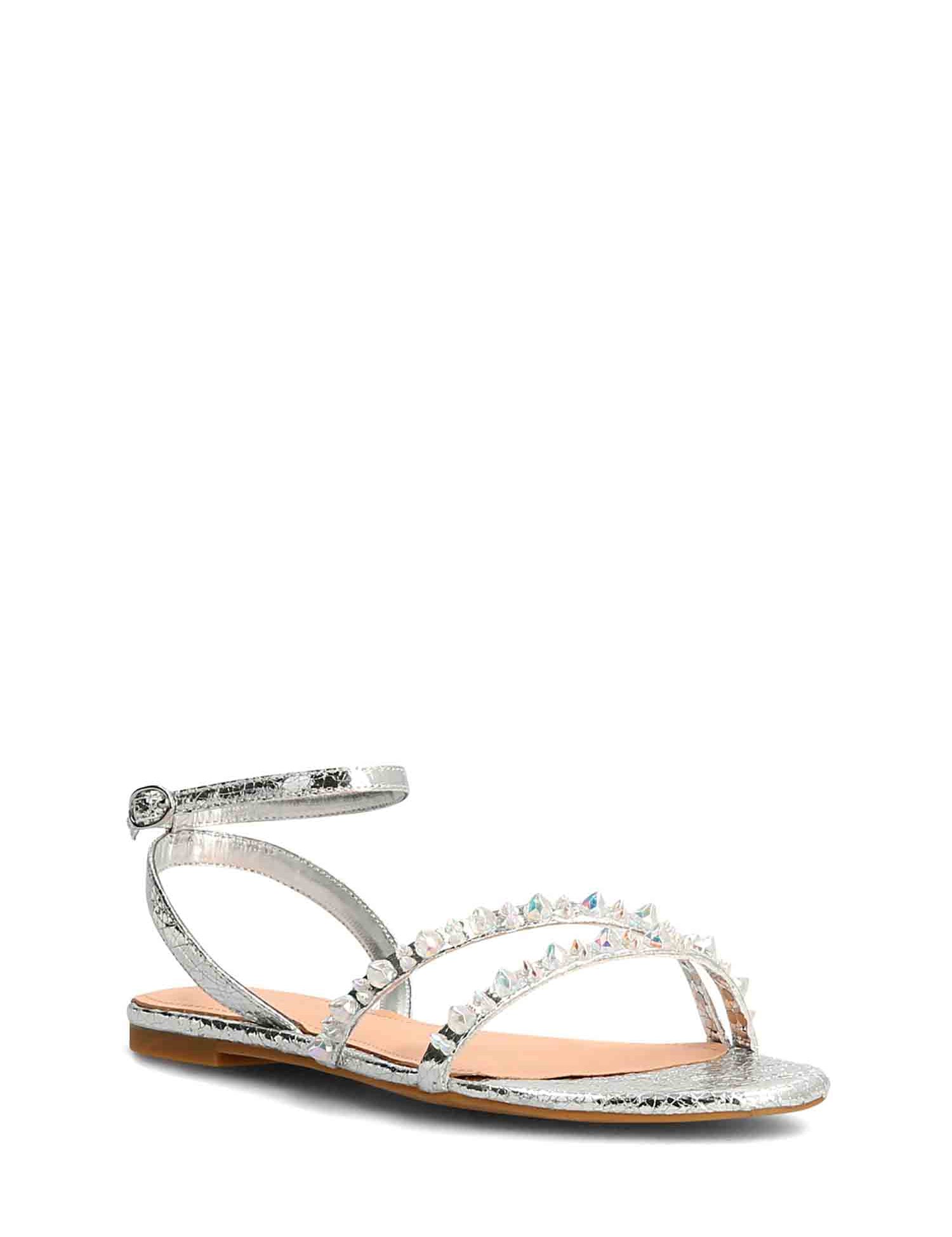 Sandali Argentato Guess