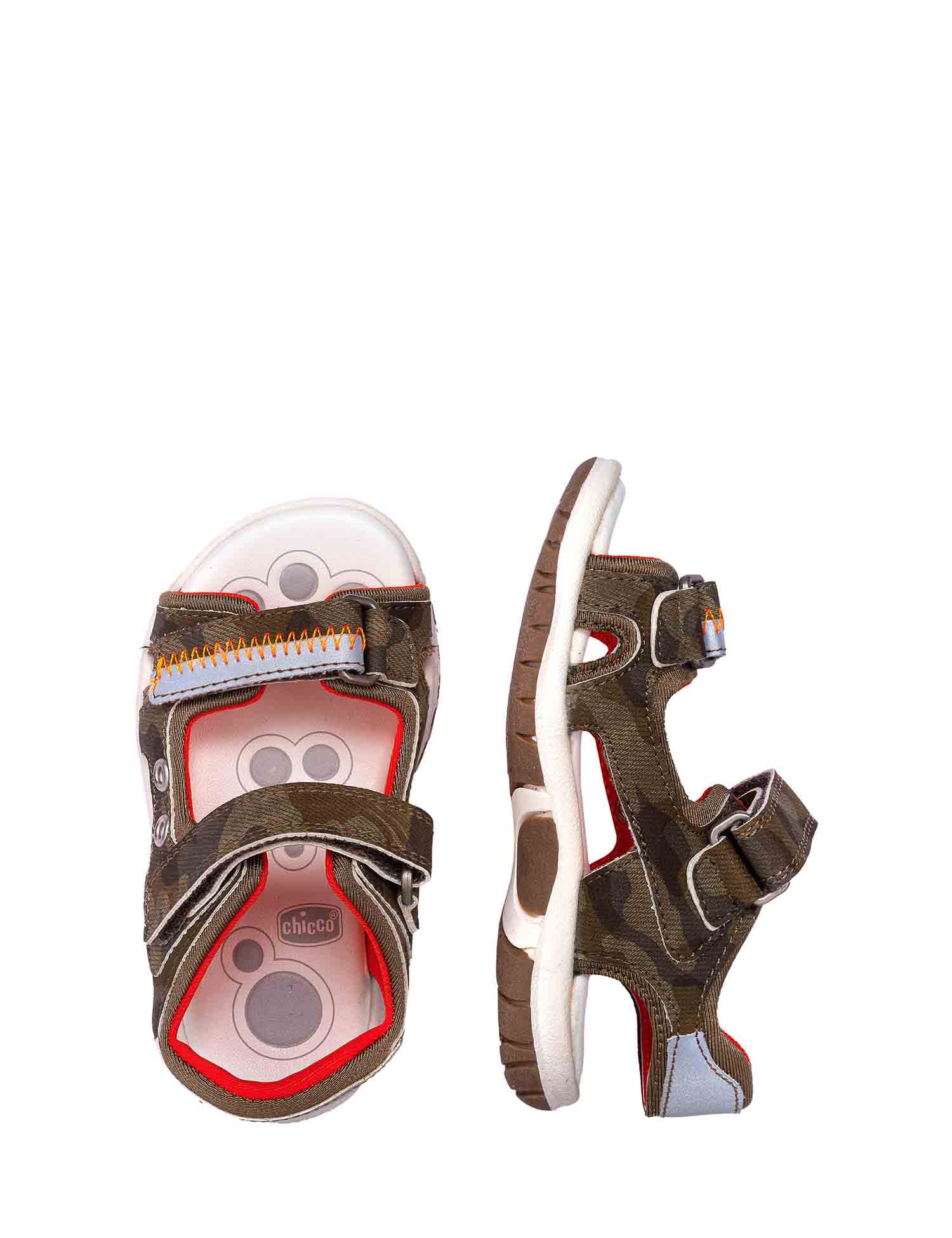 Sandali con strappi Verde Chicco