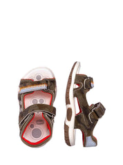 Sandali con strappi Verde Chicco