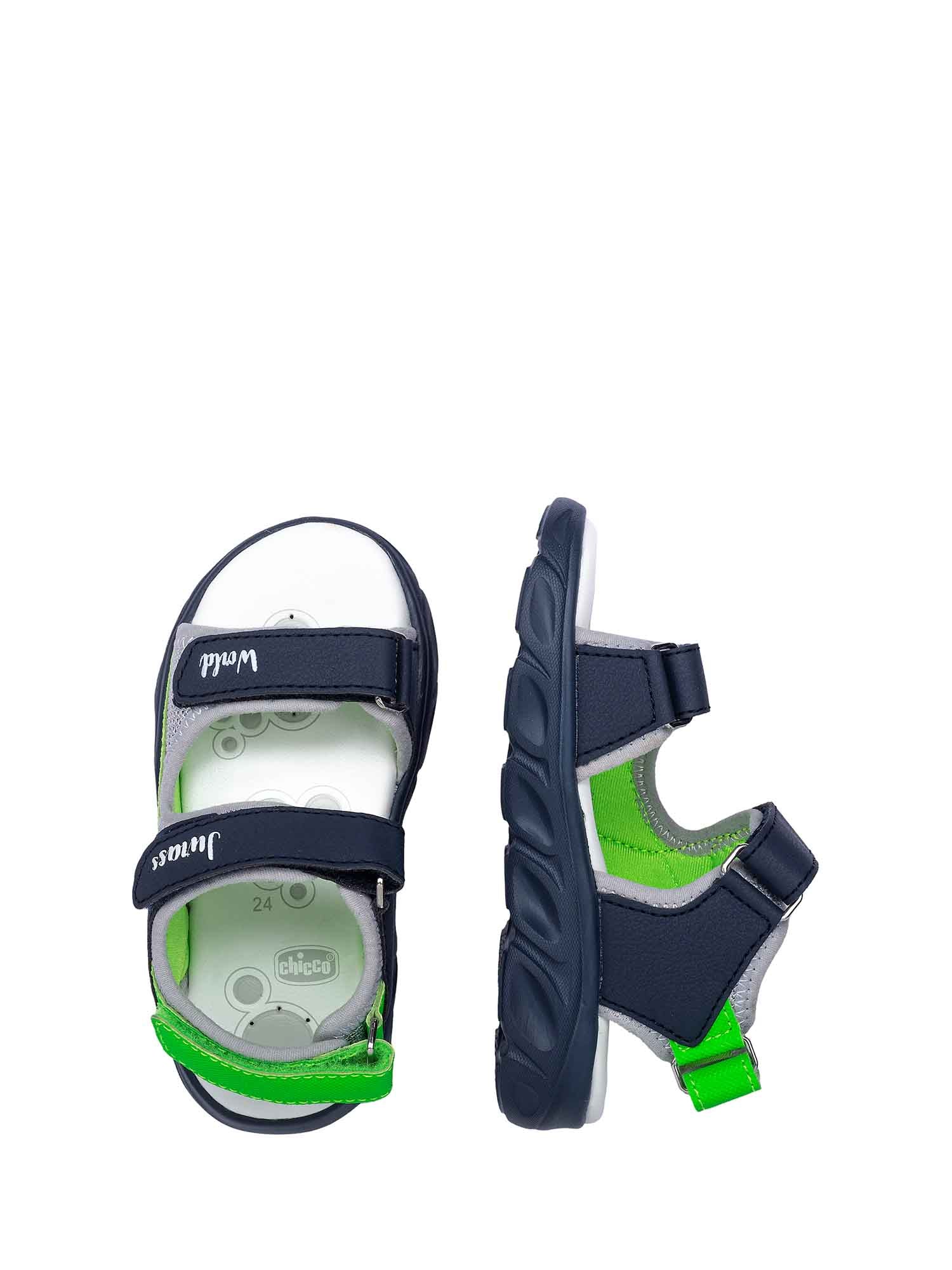 Sandali con strappi Blu Chicco