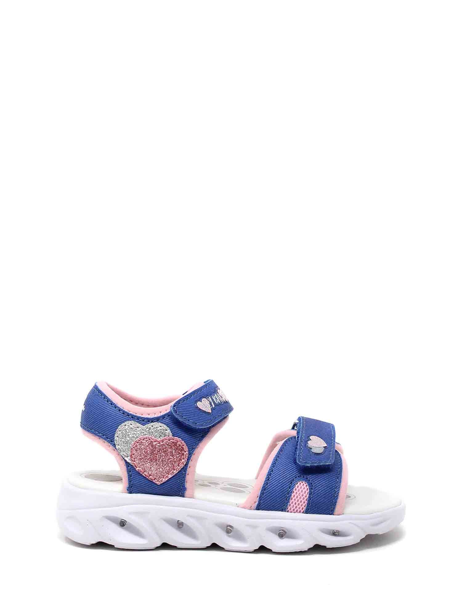 Sandali con strappi Blu Chicco