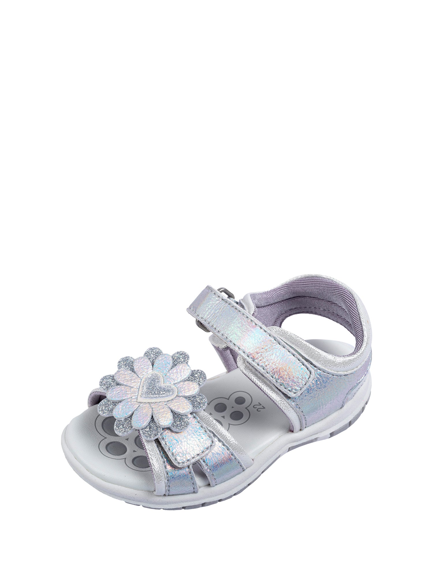 Sandali con strappi Argentato Chicco