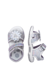 Sandali con strappi Argentato Chicco