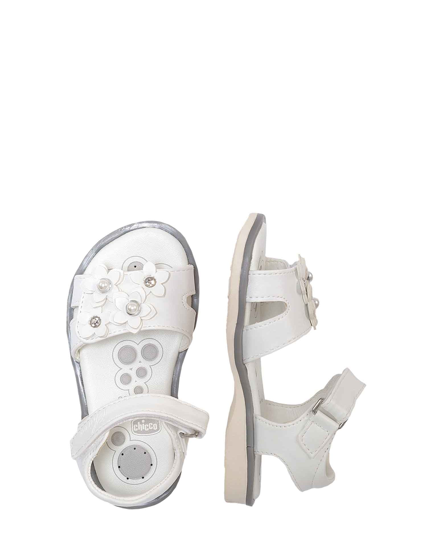 Sandali con strappi Bianco Chicco