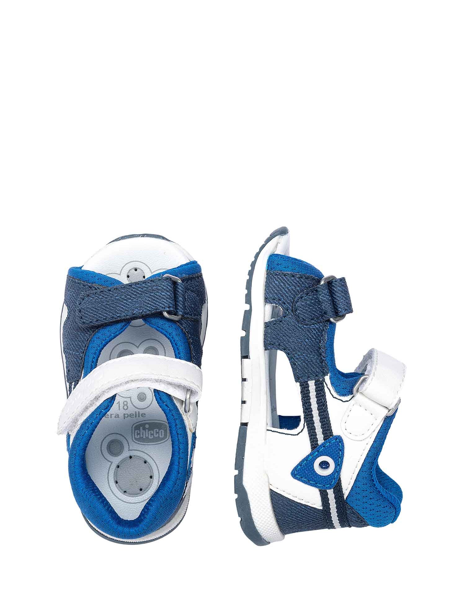 Sandali con strappi Blu Chicco
