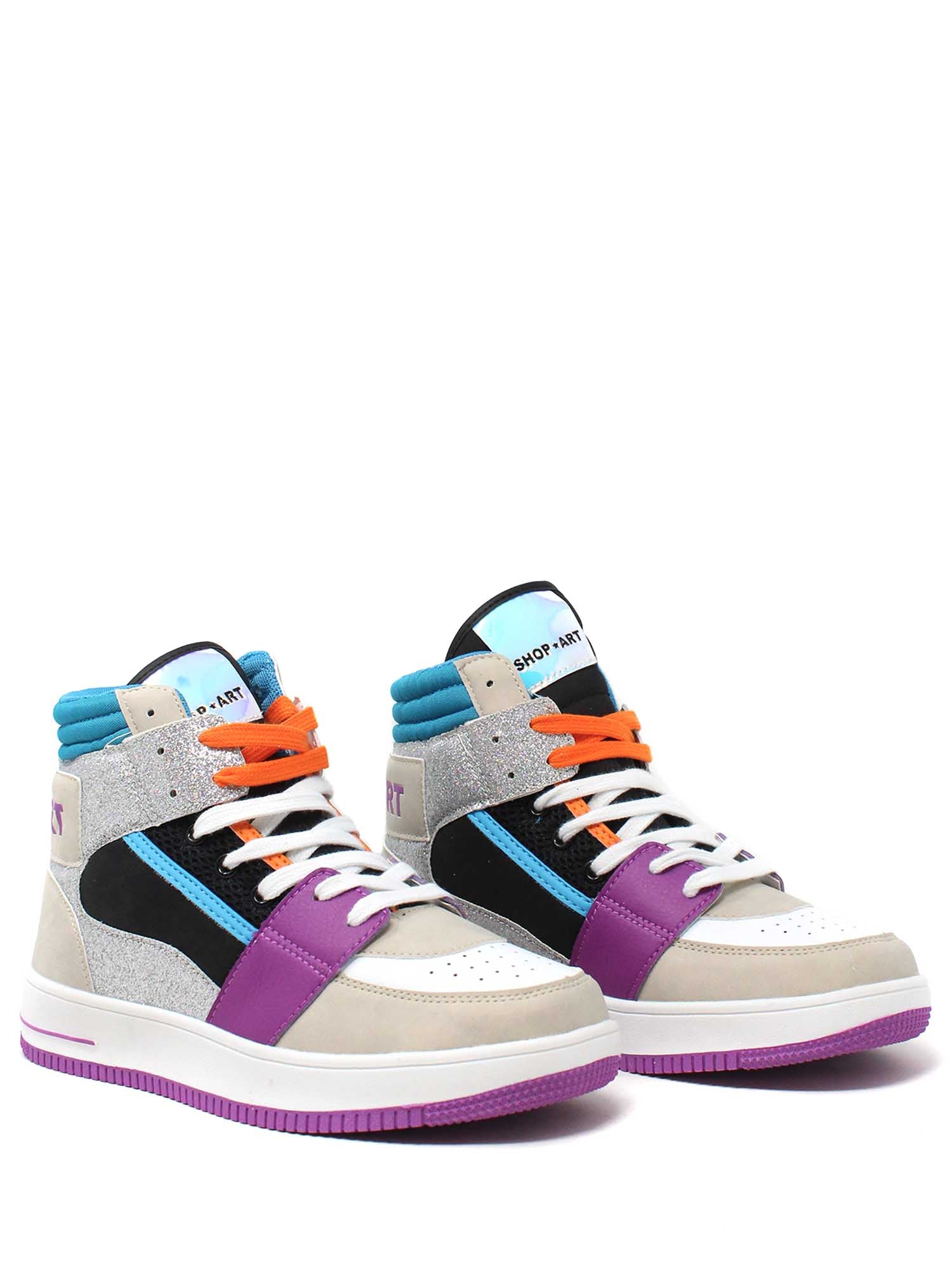Sneakers Argentato Shop Art