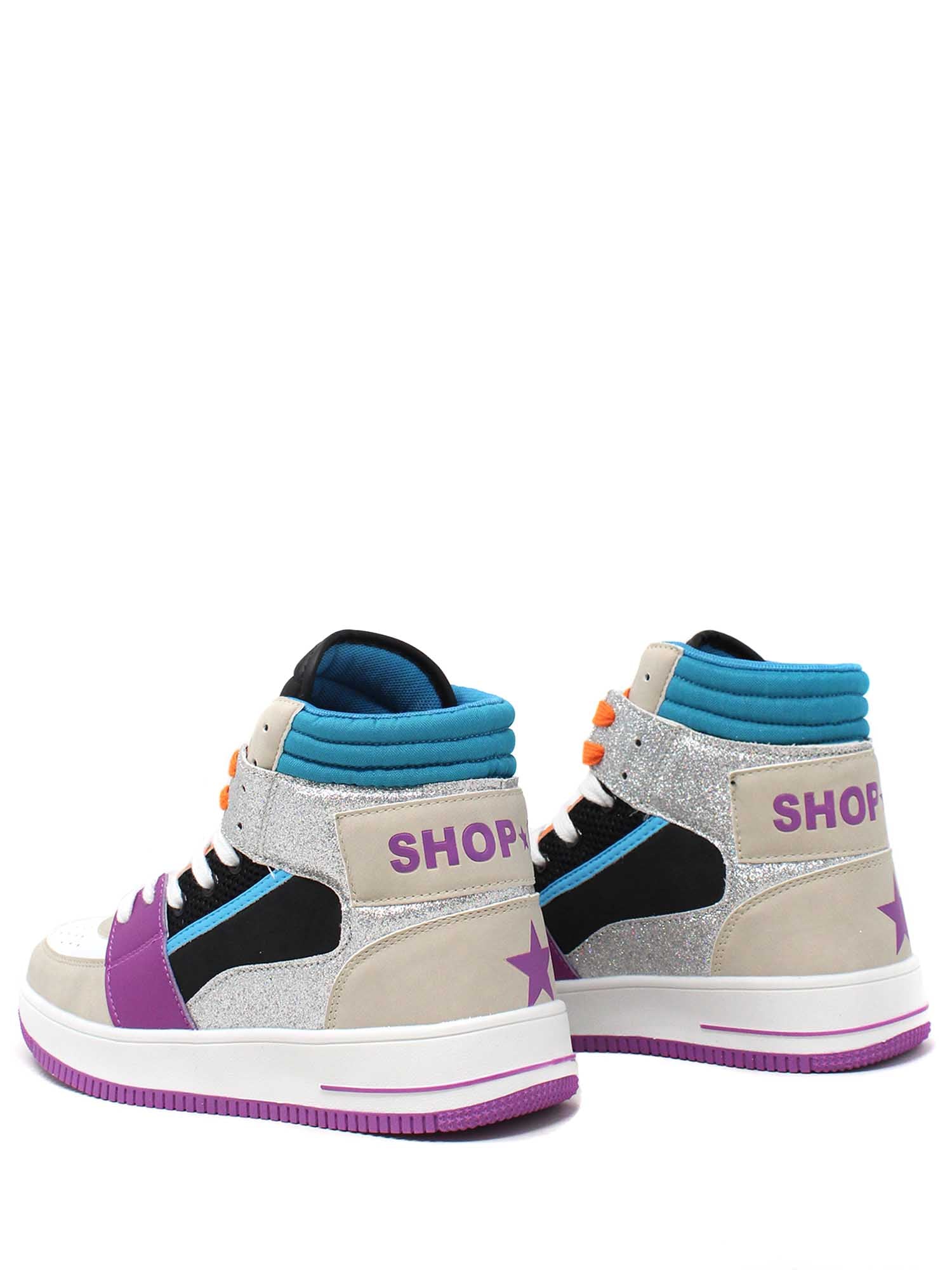 Sneakers Argentato Shop Art