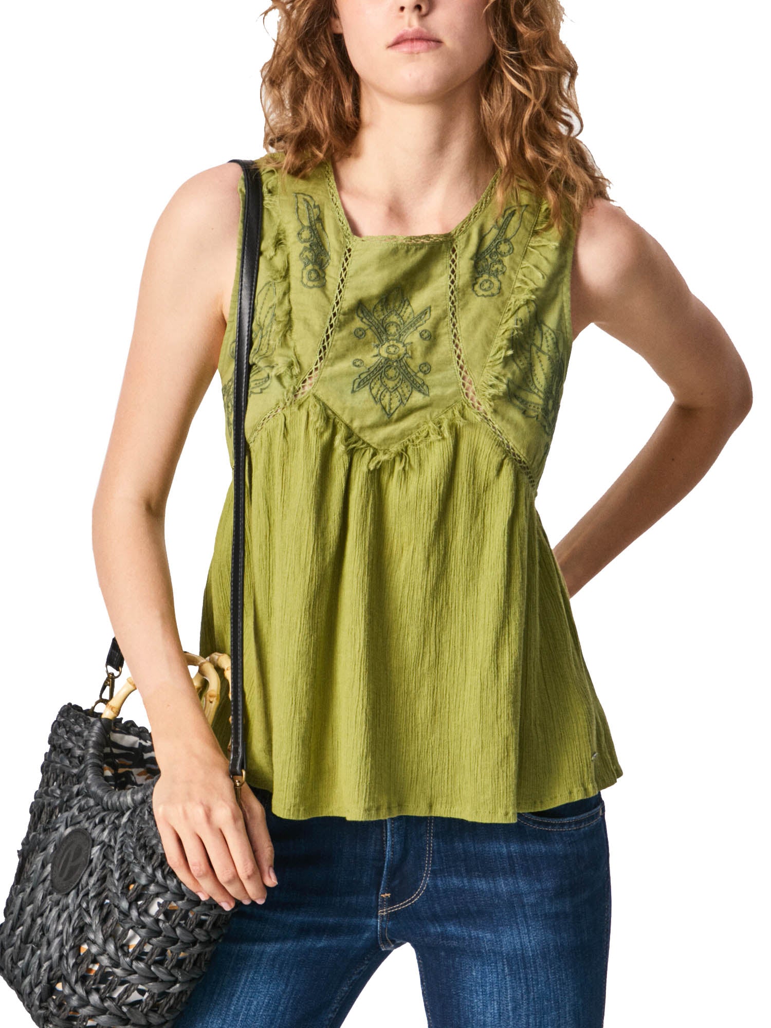 Bluse Verde Pepe Jeans