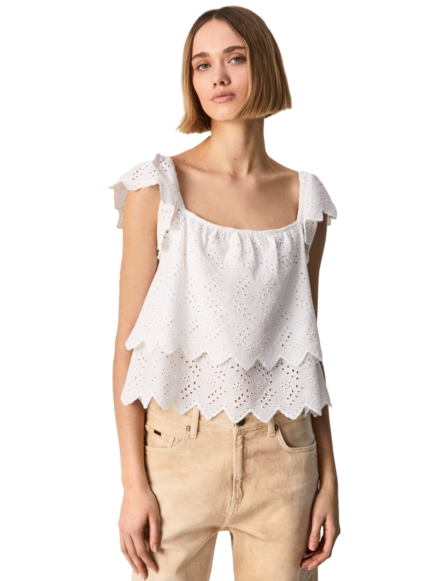 Top e canotte Bianco Pepe Jeans