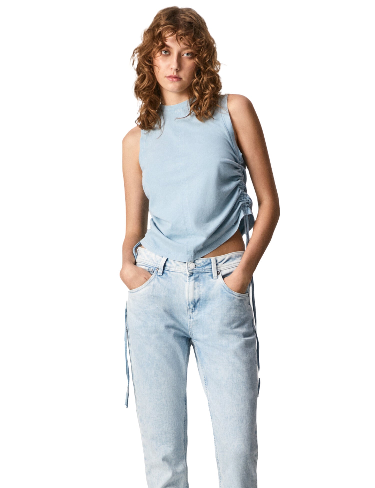 Canotte Blu Pepe Jeans