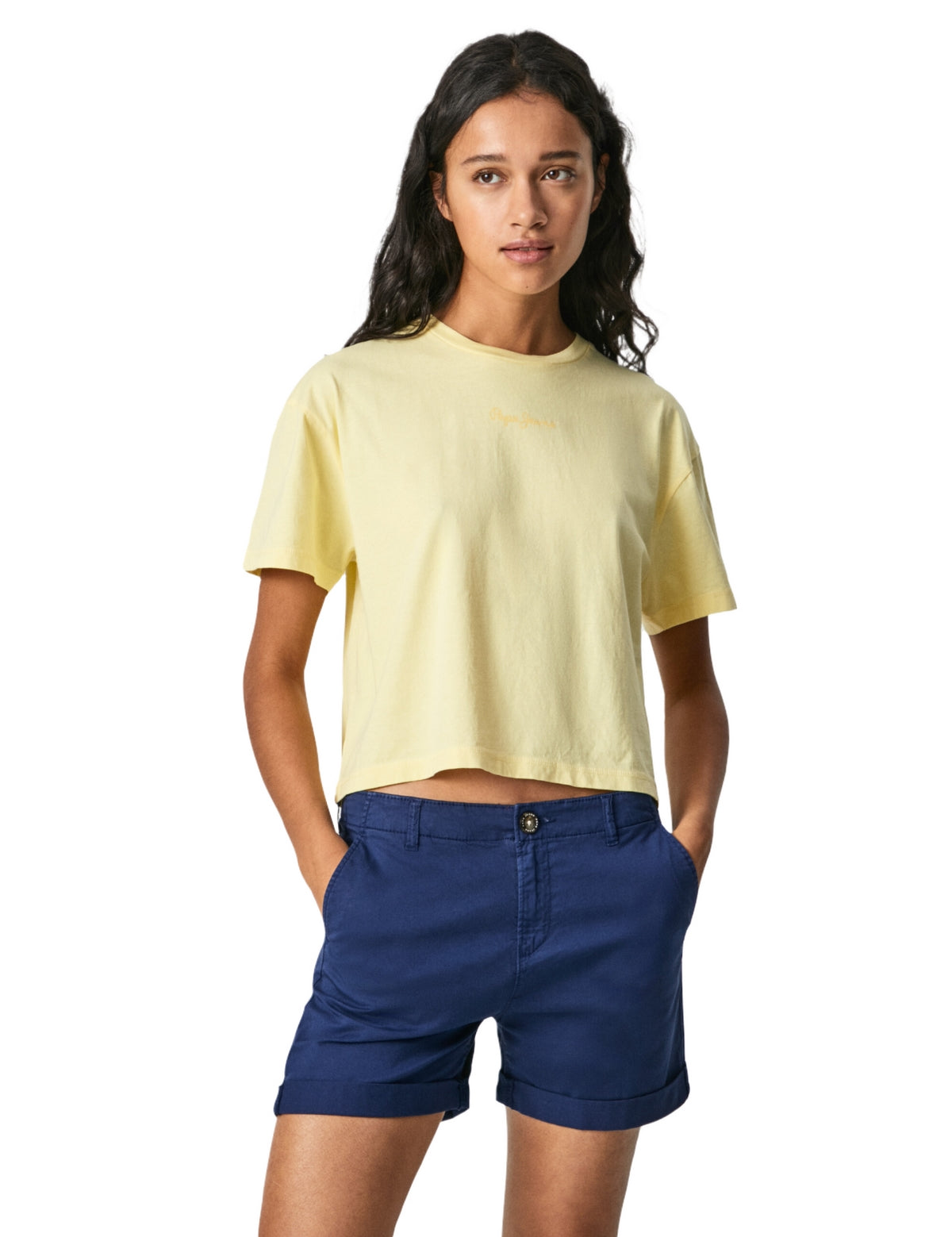 T-shirt Giallo Pepe Jeans