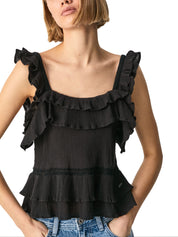 Top e canotte Nero Pepe Jeans