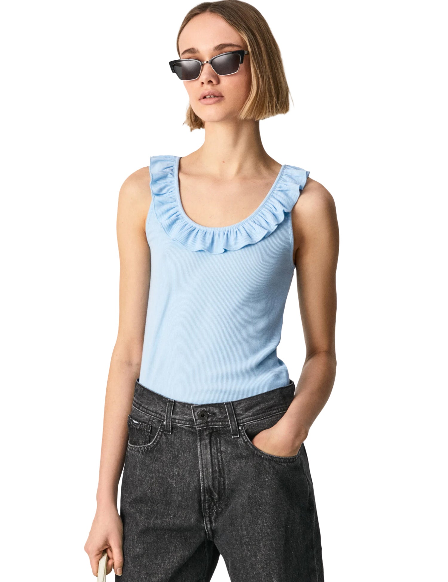 Top e canotte Blu Pepe Jeans