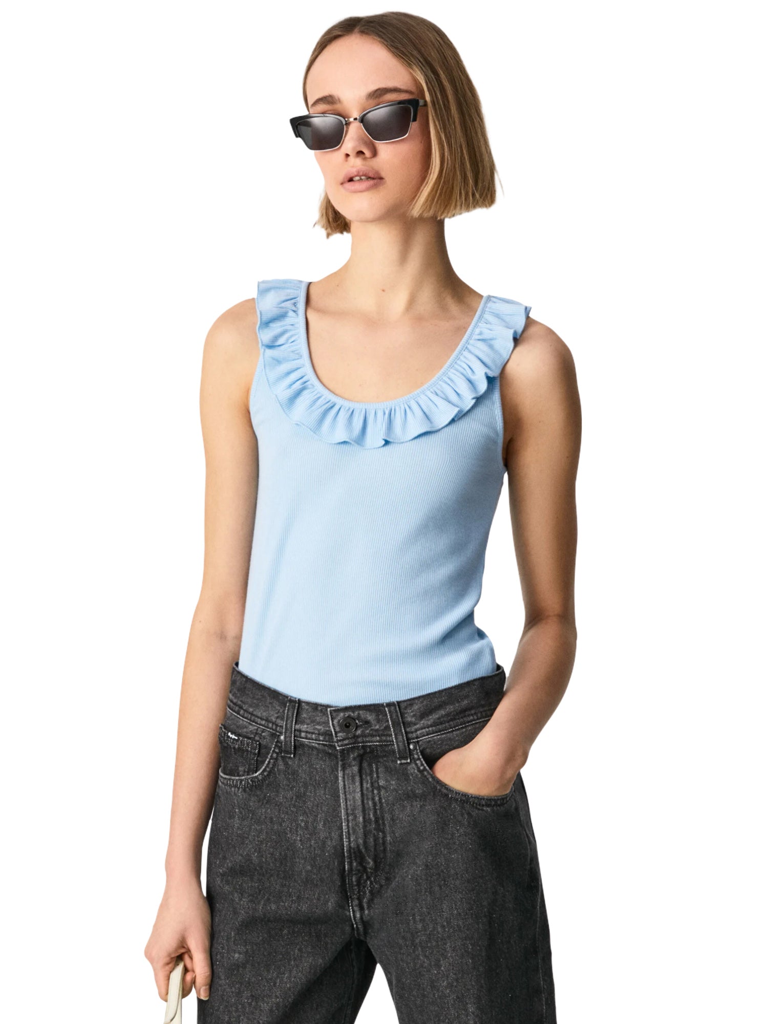 Top e canotte Blu Pepe Jeans
